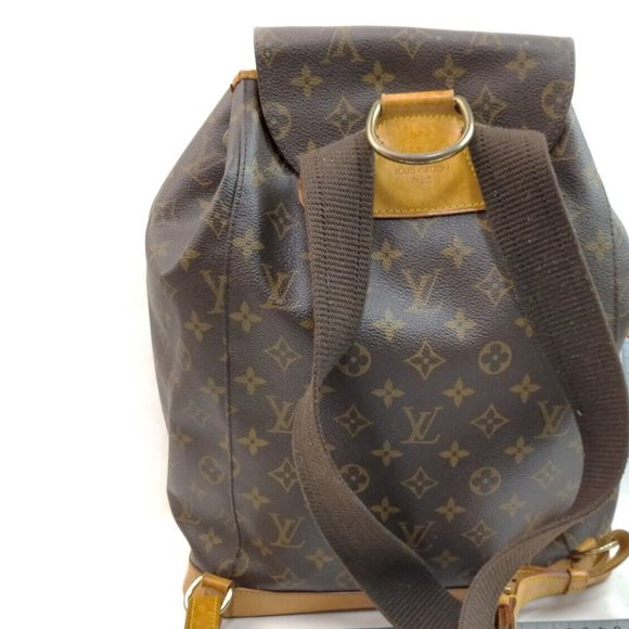 LOUIS VUITTON Montsouris Gm Brown Monogram Backpack - Picture 2 of 5